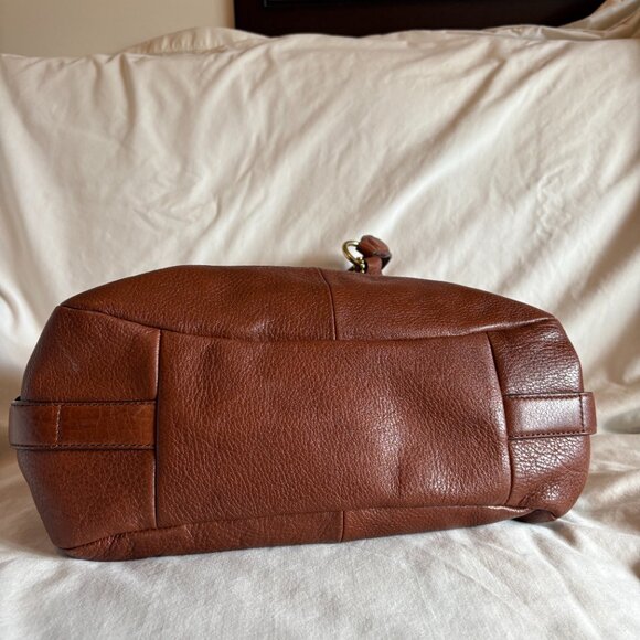 Coach Madison Maggie Pebbled Leather Hobo Bag Brown/Saddle - Picture 4 of 8